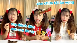 Tổng hợp video siêu hài hước vui nhộn, con em văn vạ bị mẹ xử no đòn, chị phát hiện con em ăn vụng