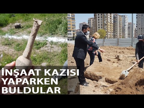 İnşaat Kazısında Lahit Kapağı Bulundu, Çalışma Durduruldu