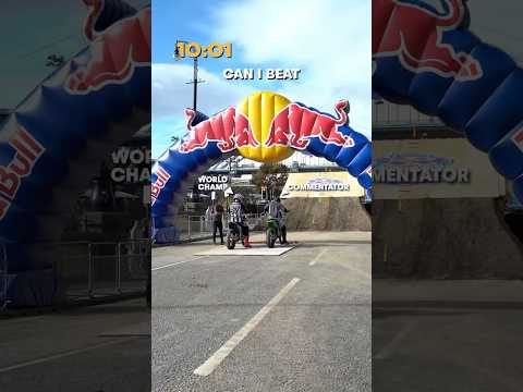 Pro Rider vs Commentator In Bike Race (10 Second Head Start)