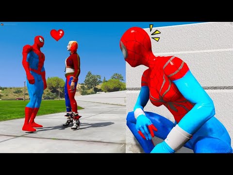 MULHER ARANHA DESCOBRIU O SEGREDO DO SPIDER MAN no GTA 5