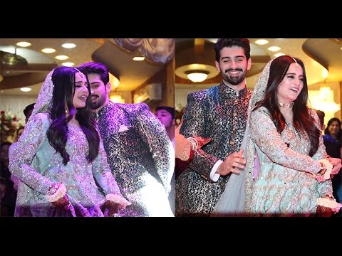Aiman khan & Muneeb beautiful Dance on engagemen Exclusive Video
