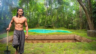 I Built an AMAZING Jungle Pool Using ONLY Natural Materials