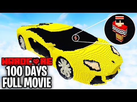 I Survived 100 Days on a LAMBORGHINI in Hardcore Minecraft!