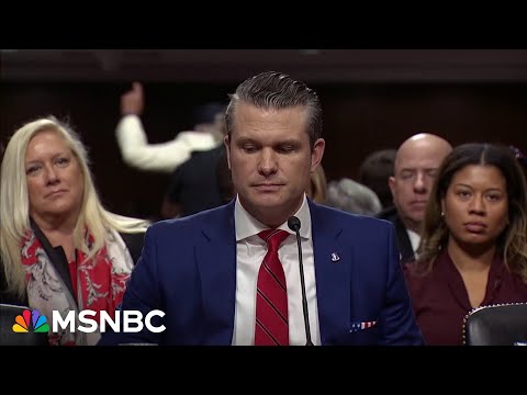 WATCH: Protesters interrupt Pete Hegseth's opening statement