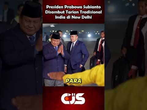 Presiden Prabowo Subianto Disambut Tarian Tradisional India di New Delhi