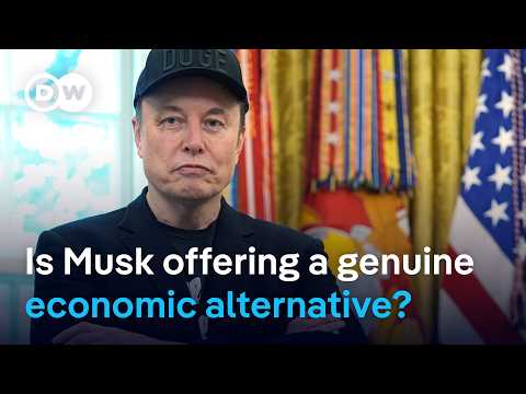 YouTube video thumbnail:  Trump Pours Scorn on Musk's Plans for 'America Party'