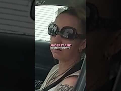 Drunk female driver with glasses upside down. #shorts #police #cops #truecrime #viral