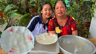 Cách Làm Rau Câu Dừa Ngon Dẻo Dai Thanh Mát | Huỳnh Như Vlogs