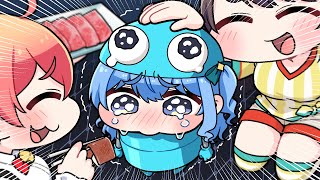 【手描き】怯えるプル街に一生笑いが止まらないみこスバ【こまいぬ/切り抜き/Hololive】
