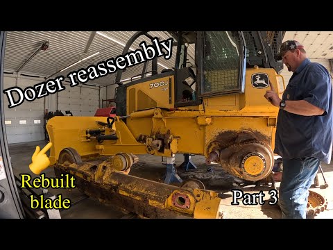 We rebuilt the 6 way blade and aligned the track frames on this dozer after it was abused. Part 3