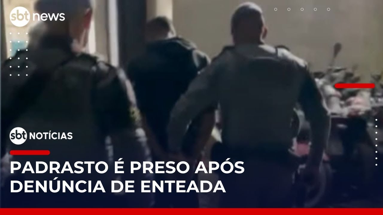 Homem é preso após tentar abusar de enteada | #SBTNotícias