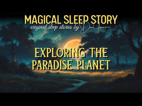 🪐 Exploring The Paradise Planet 💤 All Night Deep Sleep Stories For Grown Ups | Black Screen | No Ads