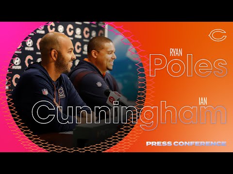 Ryan Poles and Ian Cunningham Press Conference | Chicago Bears video clip