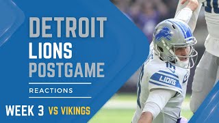 LIONS VS VIKINGS REACTION: If football was more boring than golf