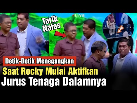 Merinding! Saat Rocky Gerung Mulai Aktifkan Jurus Tenaga Dalamnya ke Silvester