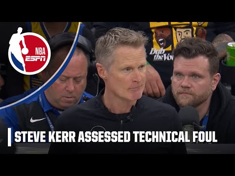 Steve Kerr CAN'T BELIEVE a transition take foul was called on this play | NBA on ESPN video clip