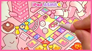 ASMR 시원한 보드게임 한 판 🩷🎲 사각사각 톡톡 아이패드 드로잉 ✏️ 젠가 🎮