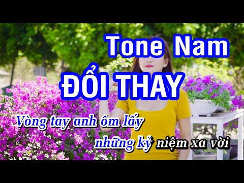Karaoke Đổi Thay Tone Nam | Hồ Quang Hiếu Beat Ko Bè | Nhan KTV