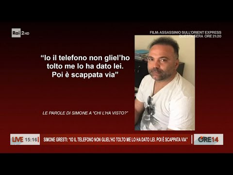 Simone Gresti: "Io il telefono non gliel'ho tolto me lo ha dato lei" - Ore 14 del 08/02/2024