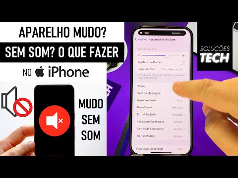 iPhone MUDO? SEM SOM? O que fazer?