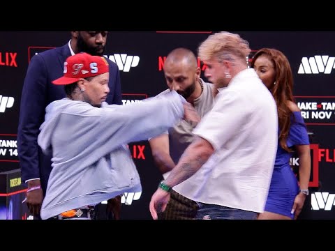 Gervonta Davis PUSHES Jake Paul in Miami Faceoff!