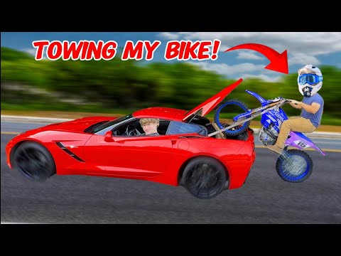 Towing a Dirtbike with a SuperCar