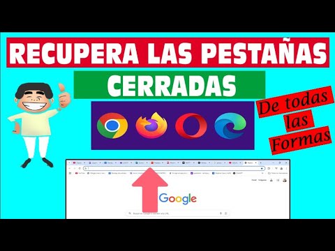 Como RECUPERAR PESTAÑAS y ventanas cerradas en Navegador Opera, Edge, Firefox, Chrome