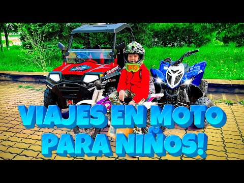 Den ayuda a otros en su Motocicleta! | VIAJES EN MOTO PARA NIÑOS!