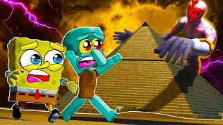 SpongeBob Escapes the Roblox PYRAMID OF DOOM!