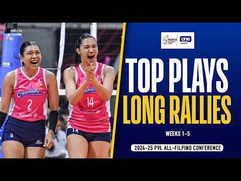 TOP LONG RALLIES OF WEEKS 1-5 | 2024-25 PVL ALL-FILIPINO CONFERENCE