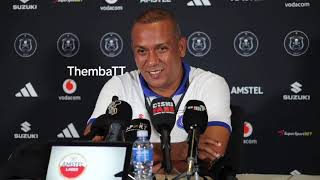 Coach Jerome Thomas of LA Cure Sylvester SC from Mauritius after losing 3-1 to Orlando Pirates #CCL