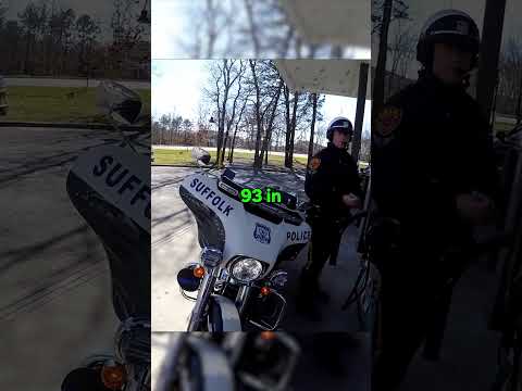 Biker Helps Cop Fueling Gas