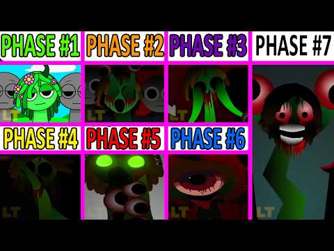 Phase 1 VS Phase 2 VS Phase 3 VS Phase 4 VS Phase 5 VS Phase 6 VS Phase 7 in Incredibox Sprunki!