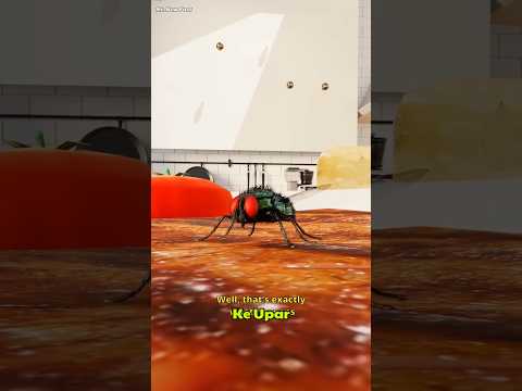 What do flies do when they sit on food🤔