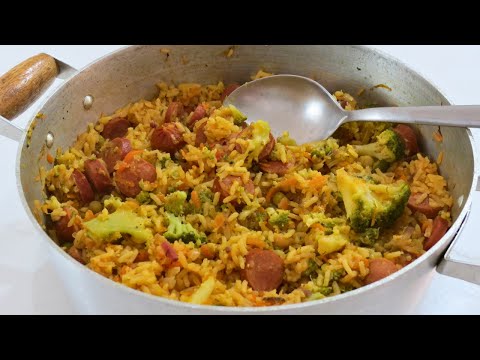 ARROZ RECHEADO/ALMOÇO RÁPIDO E SUPER FÁCIL/RECEITAS DE MÃE