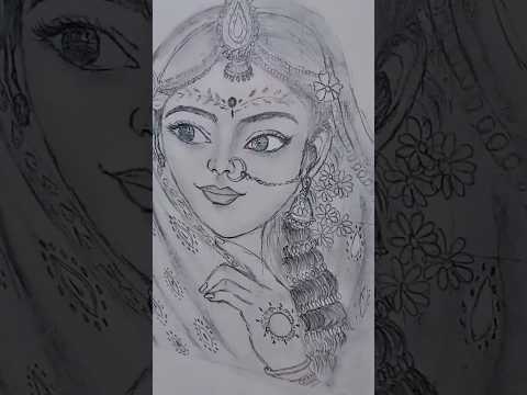 Radha Rani😍 drawing#radhakrishna#radha #radharani #trending #viral#art #radha #shortsfeed #ytshorts