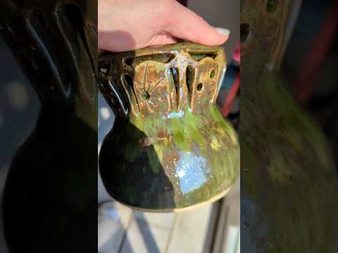 Alien Vase is finished! #smallbatchpottery #pottery #ceramicart #ceramicpottery #handmadepottery