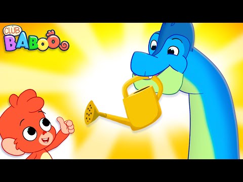 BRACHIOSAURUS in my garden | Learn Dino Facts for Kids with Club Baboo  | 30 MINS compilation | Trex