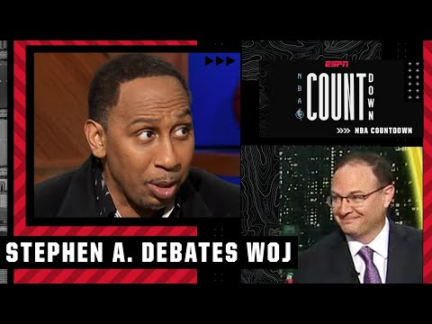 Stephen A. debates... WOJ?!  Should the Warriors chase 1 more ring? | NBA Countdown video clip