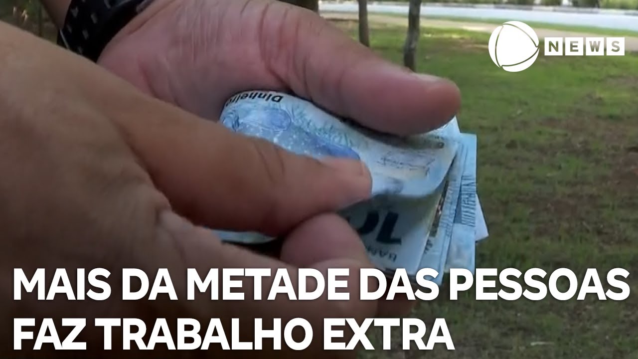 56% das pessoas fazem trabalho extra para aumentar a renda