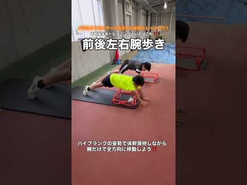 小学生のうちにやっておきたい体幹トレーニング①前後左右腕歩き