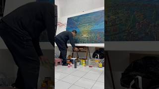Dari Studi Seni Lukis ISI Yogyakarta untuk pameran di Jogja Gallery #lukisan #painting