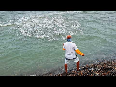 La Ola Llegó Justo a Tiempo y la Atarraya Cayó Donde Estaban Todos los Peces