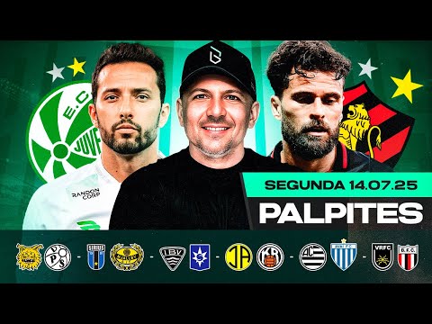 PALPITES DE FUTEBOL PARA HOJE 14 07 2025 (SEGUNDA-FEIRA) | Boleiros Tips