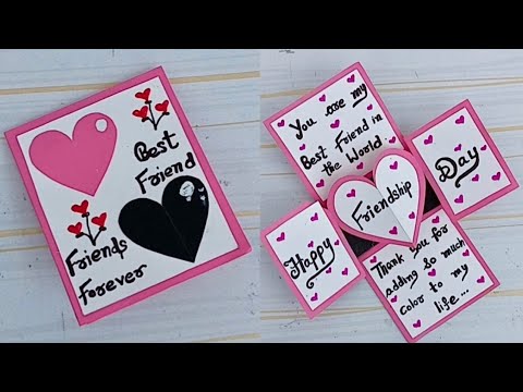 DIY - Happy Friendship Day Card | Greeting Card For Friendship Day | Friendship Day Popup Card