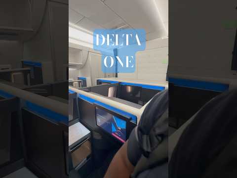 Delta One - Delta's Premium Business Class #airplane #firstclass #deltaairlines #businessclass #fly