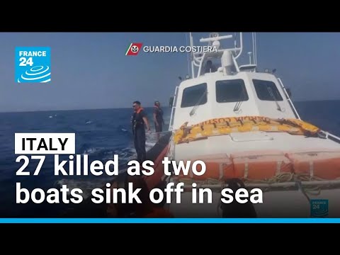 YouTube video thumbnail: Authorities Search for Migrants Missing After Shipwreck in Italy