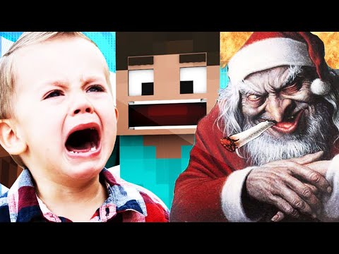 EVIL SANTA TROLLS A CRAZY KID ON MINECRAFT! (MINECRAFT TROLLING)