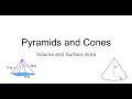 Exploring Surface Area and Volume of Pyramids and Cones