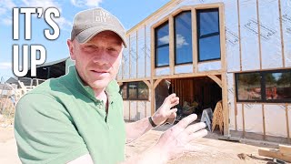 LIFTING OUR HUGE OAK FRAME - DIY Barn Conversion Project